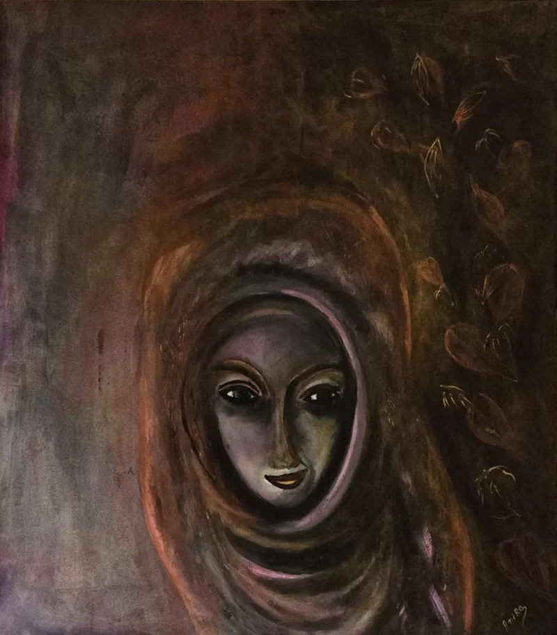 Паметта на душата, 70/80 см, маслени бои и акрилно мастило